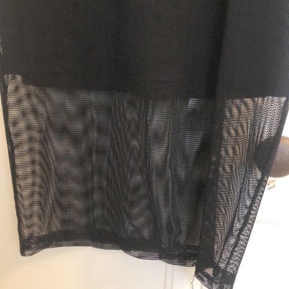 Formal black dress with mesh over lay - Picture 3 of 3